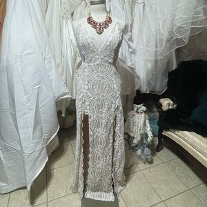 New long sequins dress